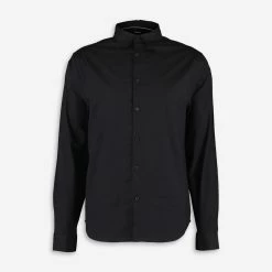 DKNY Black Solid Casual Shirt