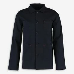 Holland Esquire Navy Worker Long Sleeve Casual Shirt