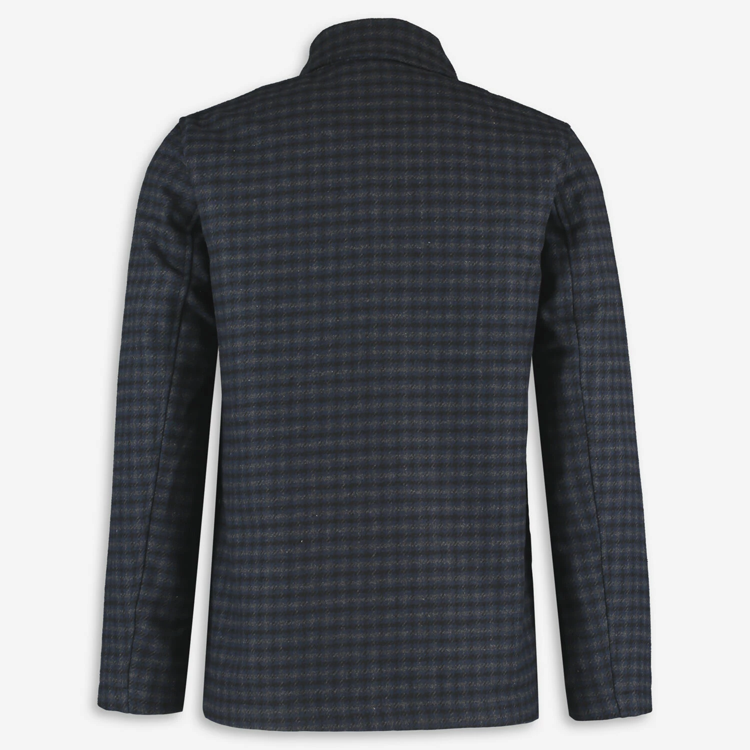 Wear London Navy Check Zip Front Shacket 2 Wear London Navy Check Zip Front Shacket - Image 2