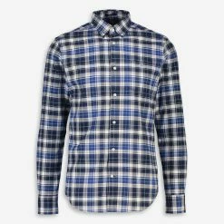Gant Blue & White Plaid Casual Shirt