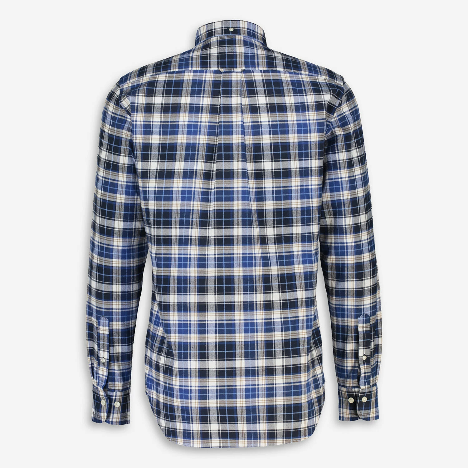 Gant Blue & White Plaid Casual Shirt 2 Gant Blue & White Plaid Casual Shirt - Image 2