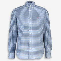 Gant Blue Checkered Oxford Shirt