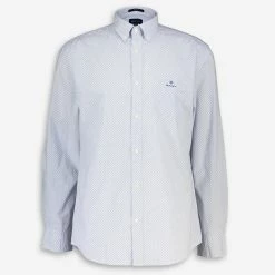 Gant Blue & White Dotted Pattern Casual Shirt