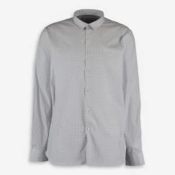 Lacoste White & Blue Patterned Long Sleeve Shirt