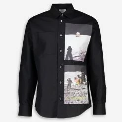 Calvin Klein Black Long Sleeve Print Shirt