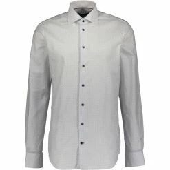 Tommy Hilfiger White Chevron Long Sleeve Shirt