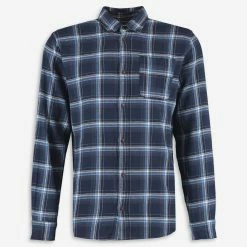 Jack & Jones Navy Tartan Shirt