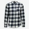 Jack & Jones Blue & White Checkered Flannel Shirt