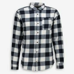Jack & Jones Blue & White Checkered Flannel Shirt