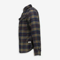 Ben Sherman Blue & Green Checkered Shacket -Men's Casual Shirts Store 47298013 large wl 03