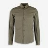Lindbergh Khaki Green Fine Corduroy Shirt
