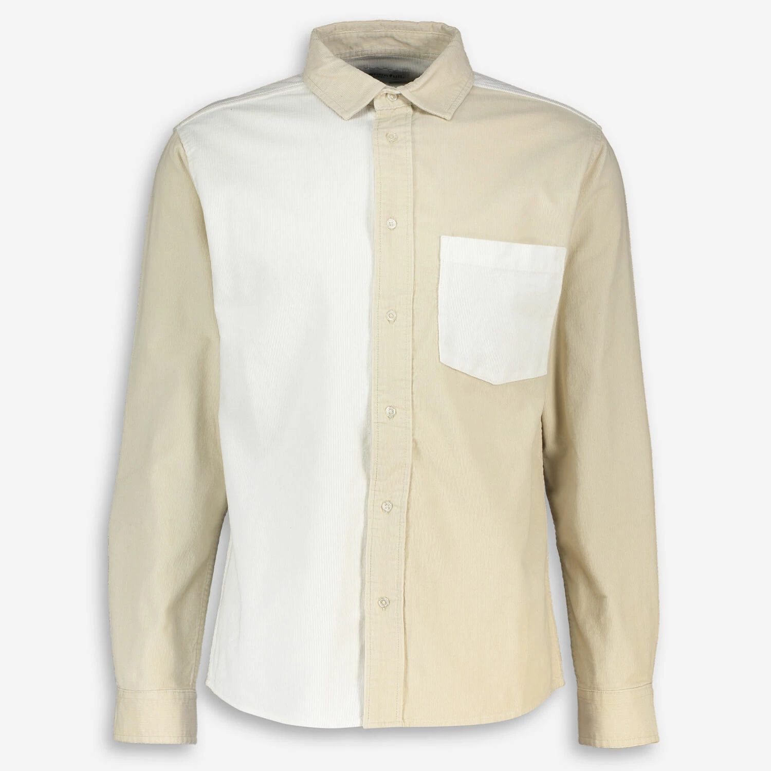 Paid In Full White & Off White Chester Corduroy Casual Shirt 1 Paid In Full White & Off White Chester Corduroy Casual Shirt