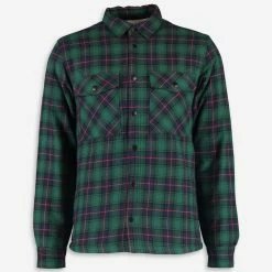 Ocean Laundry Green Checked Shacket