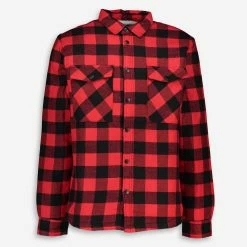 Ocean Laundry Red & Black Check Shacket