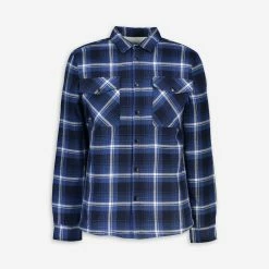 Ocean Laundry Blue Flannel shacket
