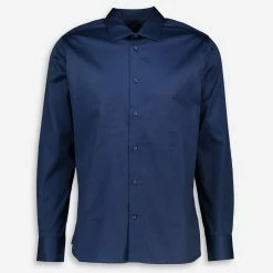 Farhi By Nicole Farhi Navy Long Sleeve Casual Shirt
