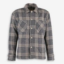 Folk Black & Cream Check Shacket