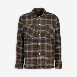 Folk Brown Tartan Shacket