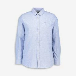 Folk Blue Casual Shirt