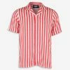 Denim Project Red & White Stripe Shirt
