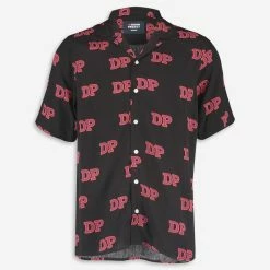 Denim Project Black DP Logo Print Shirt