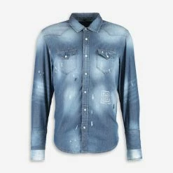 Freesoul Blue Austin Washed Denim Shirt
