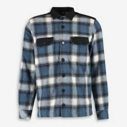 Guide London Blue Checked Shacket