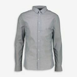 Ocean Laundry Grey Button Up Long Sleeve Casual Shirt