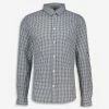 Ocean Laundry Dark Blue Check Long Sleeve Casual Shirt