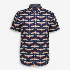 Original Penguin Multicolour Crane Pattern Casual Shirt