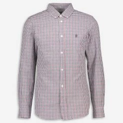 French Connection Blue & Red Gingham Long Sleeve Casual Shirt