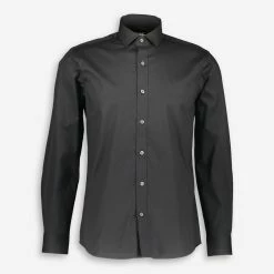 The Savile Row Company Black Poplin Shirt