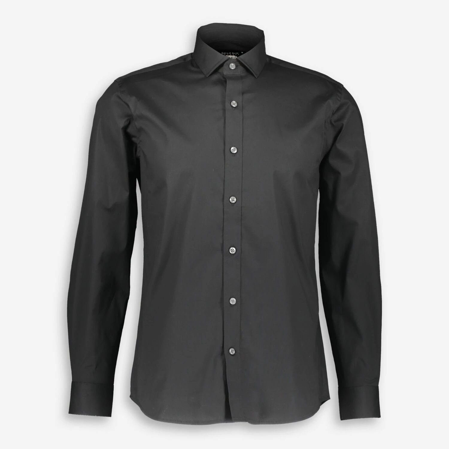 The Savile Row Company Black Poplin Shirt 1 The Savile Row Company Black Poplin Shirt