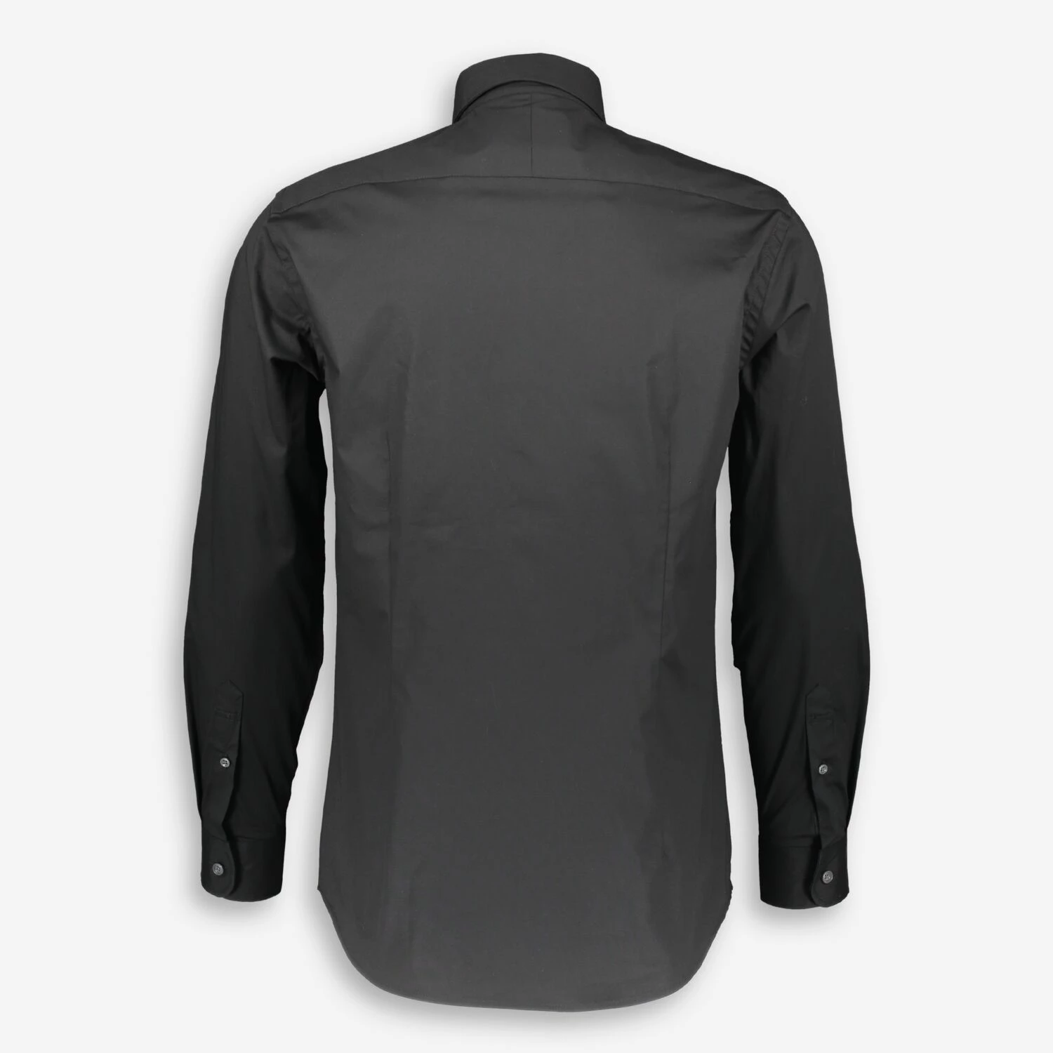 The Savile Row Company Black Poplin Shirt 2 The Savile Row Company Black Poplin Shirt - Image 2