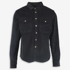 Curated Midnight Blue Corduroy Shacket