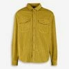 Curated Utility Light Mustard Corduroy Overshirt