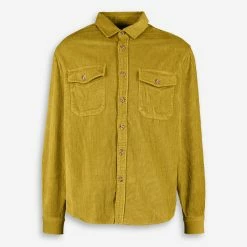 Curated Utility Light Mustard Corduroy Overshirt