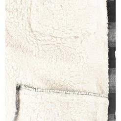 Fenchurch Black & White Check Borg Lined Shacket -Men's Casual Shirts Store 47373234 large wl 03