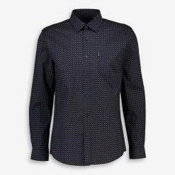 Ben Sherman Navy Square Patterned Shirt