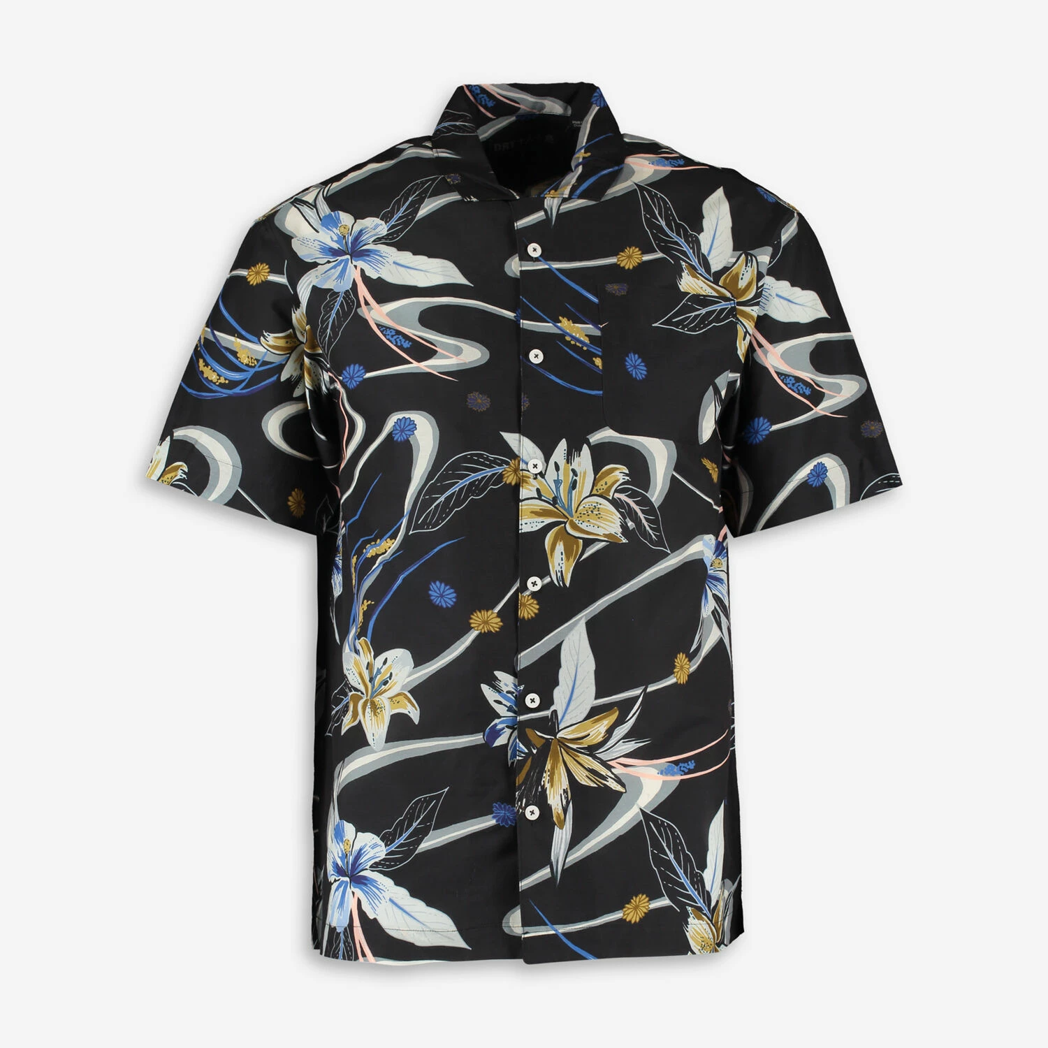 Superdry Black Hawaiian Shirt 1 Superdry Black Hawaiian Shirt