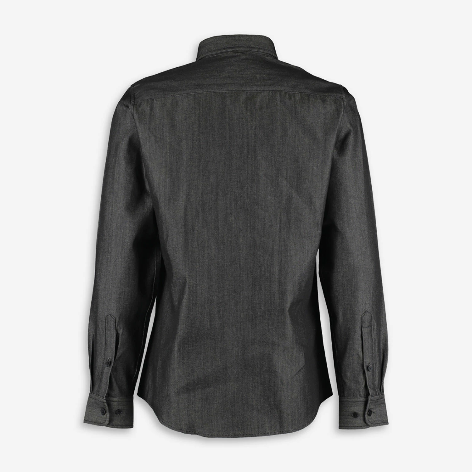 Feraud Raw Black Button Down Shirt 2 Feraud Raw Black Button Down Shirt - Image 2