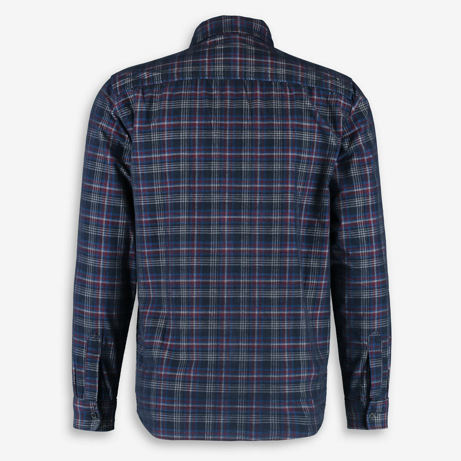 Paid In Full Navy Checked Long Sleeve Casual Shirt 2 Paid In Full Navy Checked Long Sleeve Casual Shirt - Image 2