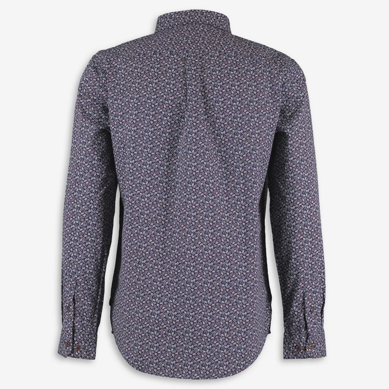 Racing Green Navy & Red Patterned Shirt 2 Racing Green Navy & Red Patterned Shirt - Image 2