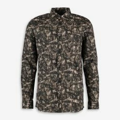 Indicode Brown Patterned Long Sleeve Shirt