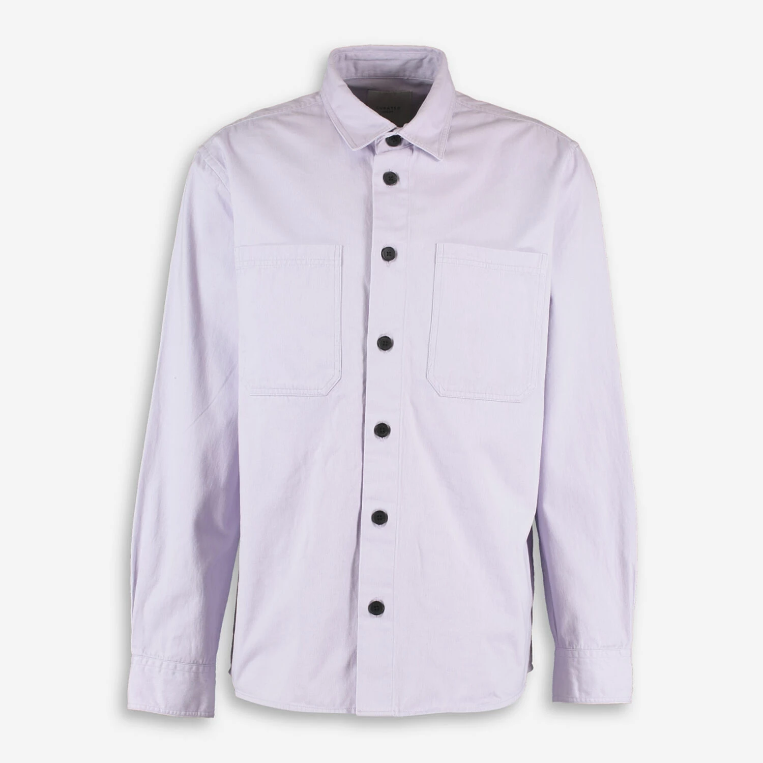 Curated Lilac Button Front Overshirt 1 Curated Lilac Button Front Overshirt