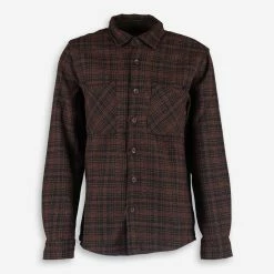 Common People Black & Brown Cross Stitch Shacket