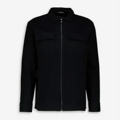 Larsson & Co Blue Zip Up Shacket