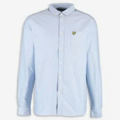 Lyle & Scott Blue Oxford Logo Shirt