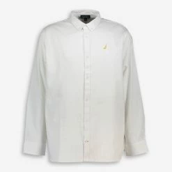 Nautica White Tidwell Long Sleeve Casual Shirt