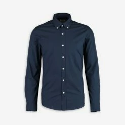 Peter Werth Navy Peak Long Sleeve Shirt